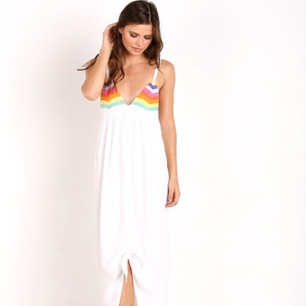 Mara Hoffman Prismatic rainbow Crochet dress M